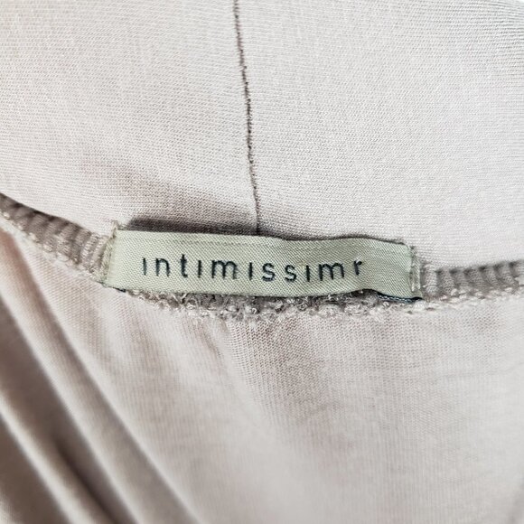 Intimissimi Off Shoulder Mini Dress Taupe Sheer Short Sleeve Tunic Size Small - Picture 5 of 6